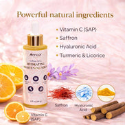Sérum de Ácido Hialurónico Annoor Saffron Glow – Iluminador, Hidratante, Antipiel Apagada, Potenciador de Luminosidad y Tono Uniforme