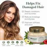 Mascarilla Capilar Annoor Beauty Root Repair – Mascarilla Ayurvédica con 11 Activos Herbales | Acondicionamiento Profundo y Nutrición del Cuero Cabelludo | Sin Sulfatos, de Origen Vegetal | 8 oz (226 g)