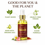 Aceite Corporal con Extractos Botánicos Annoor Beauty – Iluminador y Nutritivo (4 fl oz / 118 mL)