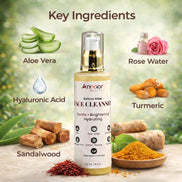 Limpiador Facial Annoor Beauty Saffron Glow – Suave, Iluminador e Hidratante