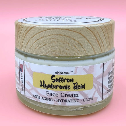 Annoor Saffron Hyaluronic Acid Face Cream – Hydrating, Brightening & Radiance Boost