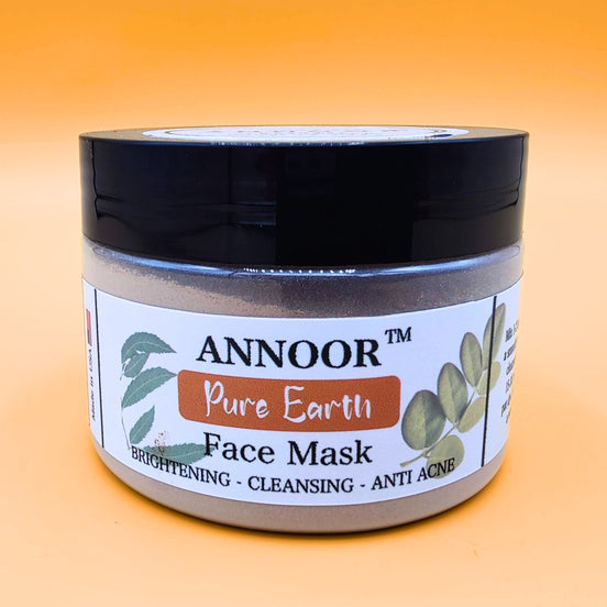 ANNOOR Pure Earth Face Mask Powder – Brightening, Deep Cleansing, & Anti-Acne Treatment