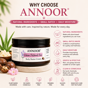 Annoor Crema Corporal de Manteca de Kokum, Pachulí y Rosa (6.5 oz / 185 g)