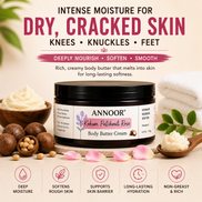 Annoor Crema Corporal de Manteca de Kokum, Pachulí y Rosa (6.5 oz / 185 g)