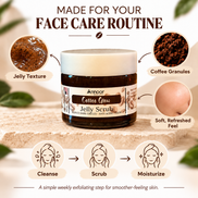 Exfoliante para Ojos – Exfoliante Ojos Coffee Glow con Café, Aloe Vera y Miel