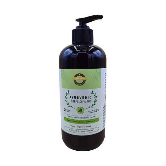 Annoor® Ayurvedic Herbal Shampoo – Sulfate-Free, Plant-Based, Gentle Clarifying Cleanse for All Hair Type