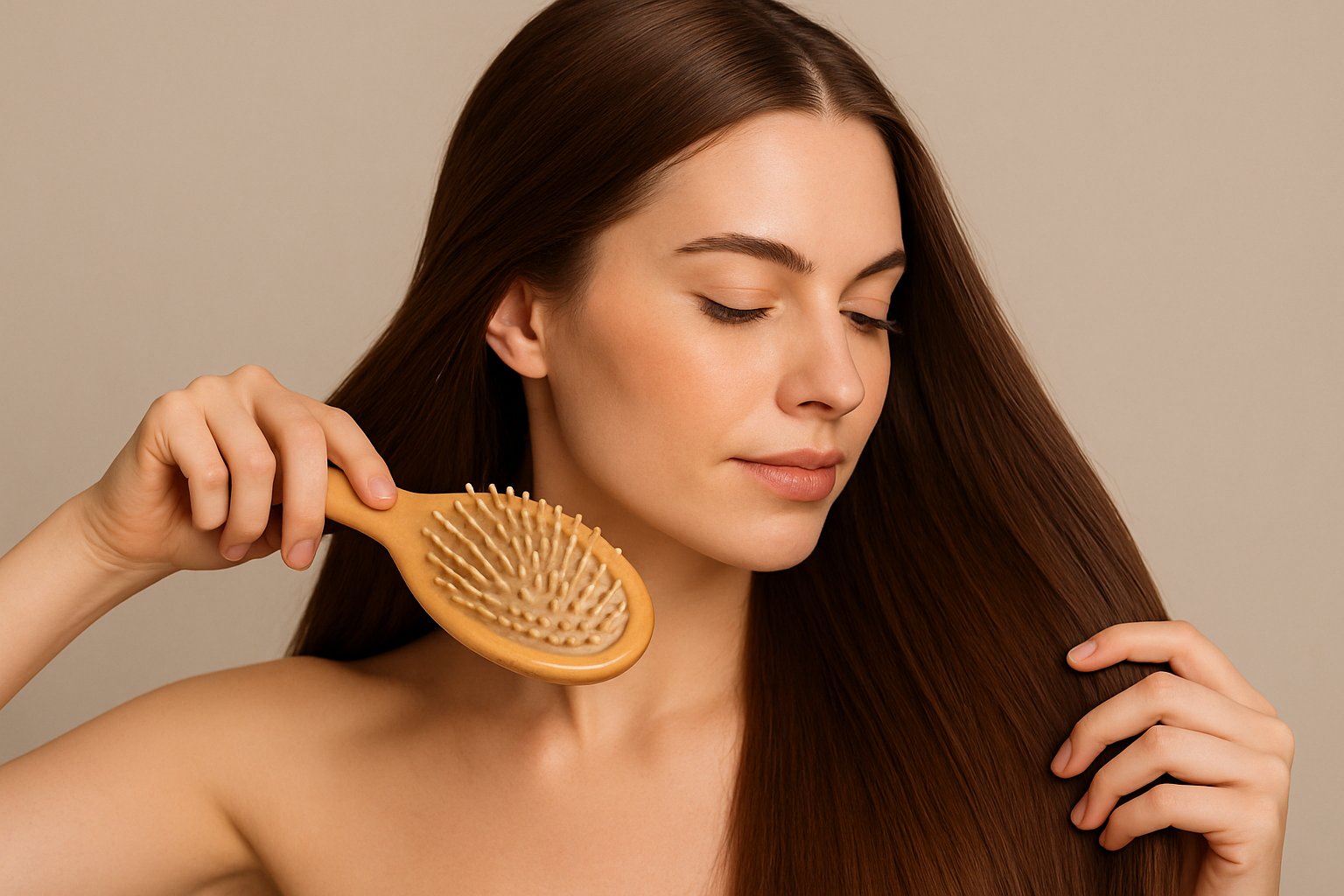 Haircare products flatlay